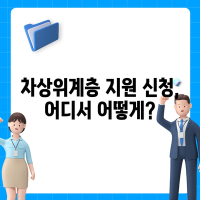 차상위계층 지원 대상, 누가 해당될까요? | 차상위계층, 지원 자격, 소득 기준, 혜택