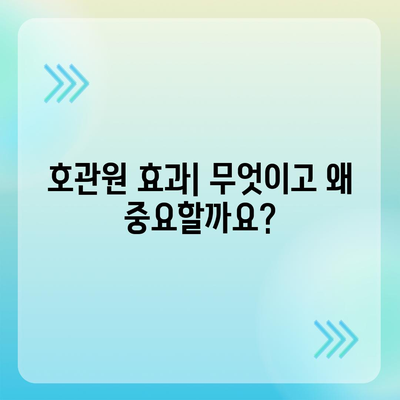 호관원 효과| 이해와 활용 | 마케팅, 심리학, 행동 경제학