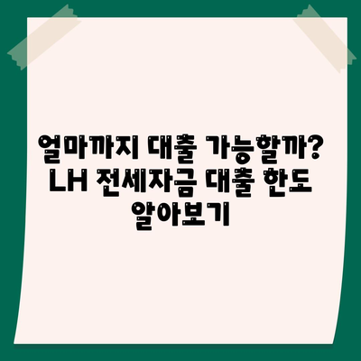 LH 전세자금 대출 조건, 한도, 금리, 청년 HF 신청 필수 사항