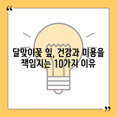 달맞이꽃 잎의 놀라운 효능| 건강과 미용, 10가지 이유 | 달맞이꽃, 잎, 효능, 건강, 미용, 효과, 활용