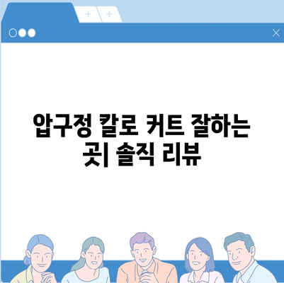 칼로 커트 가격 후기 | 서울, 강남, 압구정, 가격 비교, 후기, 추천