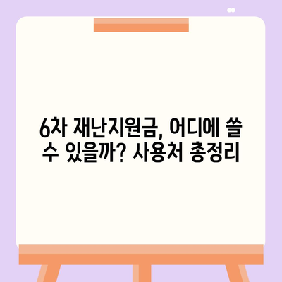 6차 재난지원금 신청부터 사용처, 잔액 조회까지 한번에! | 6차 재난지원금, 신청 방법, 사용처, 잔액 확인