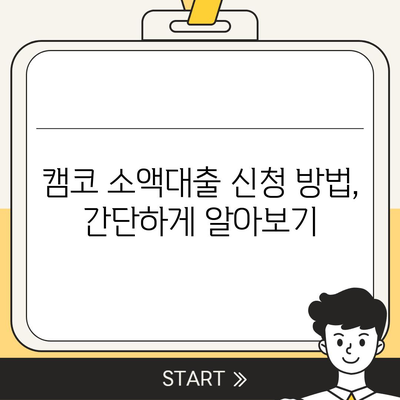 국민행복기금 캠코 소액대출 신청 가이드 | 자격조건, 금리, 한도, 필요서류