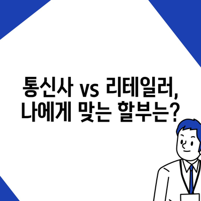 아이폰16 할부 계획 | 통신사와 리테일러 비교