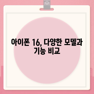 아이폰16 프로 맥스를 포함한 모든 모델의 출시일 및 스펙