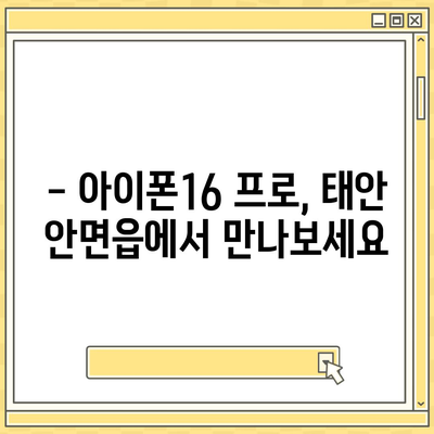 충청남도 태안군 안면읍 아이폰16 프로 사전예약 | 출시일 | 가격 | PRO | SE1 | 디자인 | 프로맥스 | 색상 | 미니 | 개통