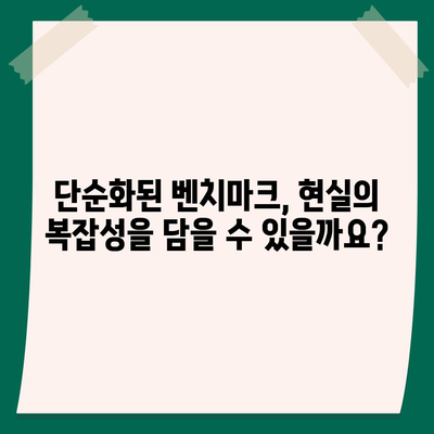 벤치마크 성능과 실제 세계적 성능 사이의 차이점