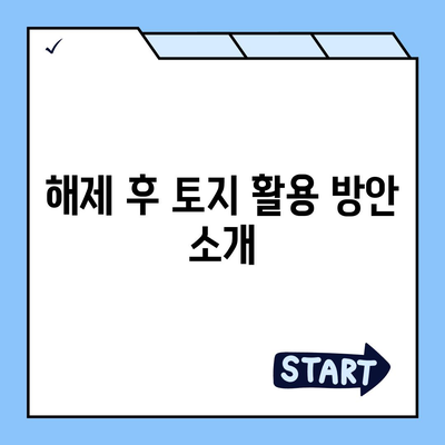 토지거래 허가구역 해제 실거주 조건 신청