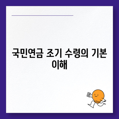 국민연금 조기 수령, 장단점과 나이 조건