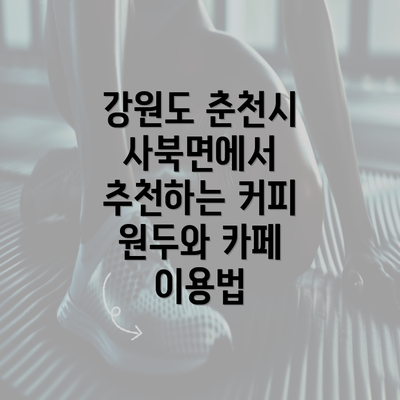 강원도 춘천시 사북면에서 추천하는 커피 원두와 카페 이용법