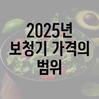 2025년 보청기 가격의 범위