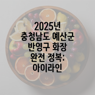 2025년 충청남도 예산군 반영구 화장 완전 정복: 아이라인