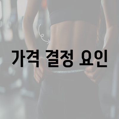 가격 결정 요인