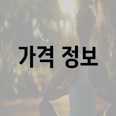 가격 정보