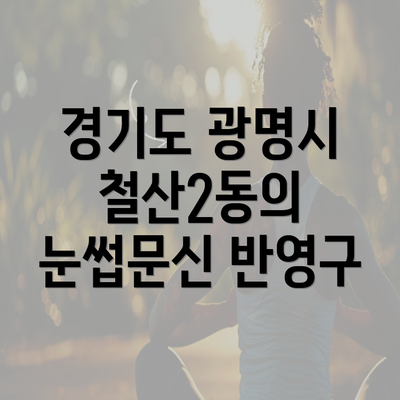 경기도 광명시 철산2동의 눈썹문신 반영구