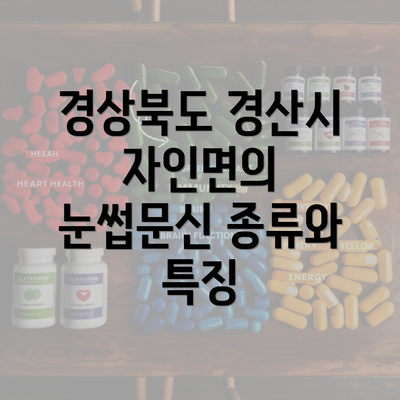 경상북도 경산시 자인면의 눈썹문신 종류와 특징