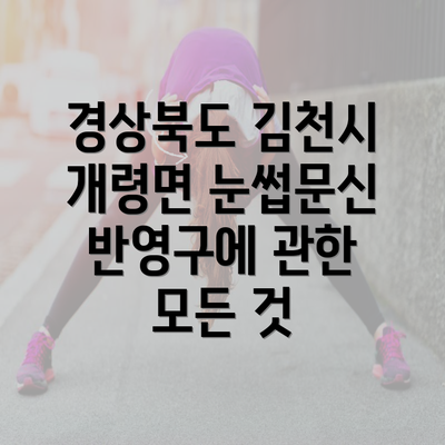 경상북도 김천시 개령면 눈썹문신 반영구에 관한 모든 것