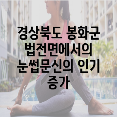 경상북도 봉화군 법전면에서의 눈썹문신의 인기 증가