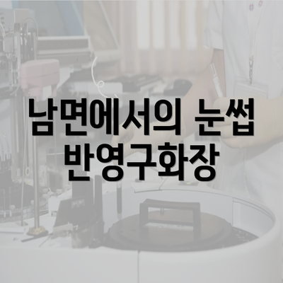 남면에서의 눈썹 반영구화장