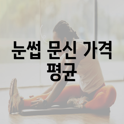 눈썹 문신 가격 평균