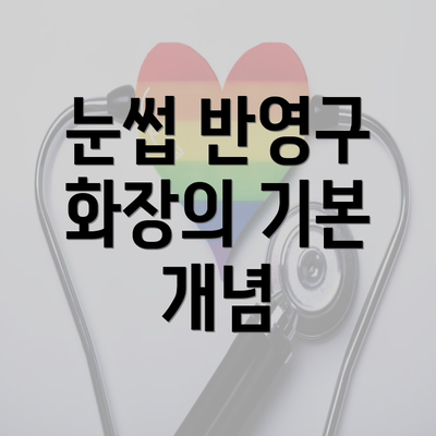 눈썹 반영구 화장의 기본 개념