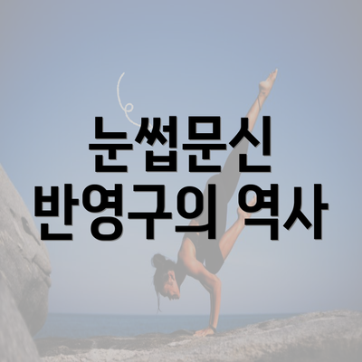 눈썹문신 반영구의 역사