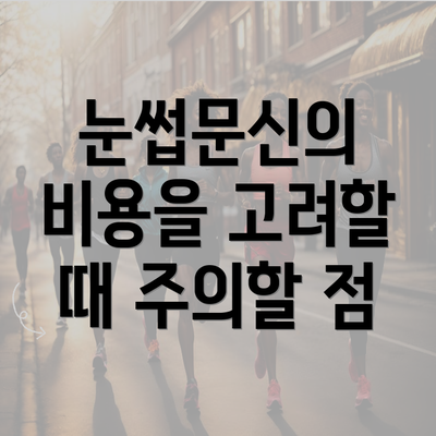 눈썹문신의 비용을 고려할 때 주의할 점