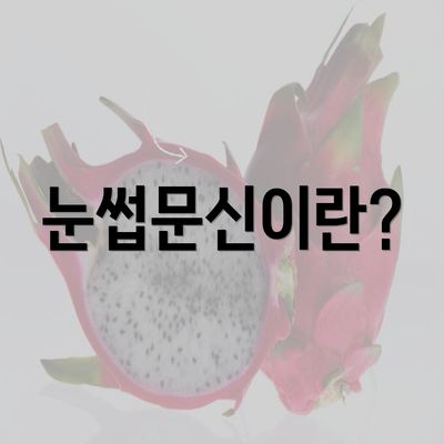 눈썹문신이란?