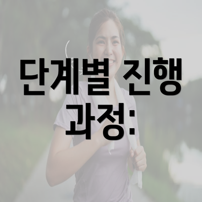 단계별 진행 과정: