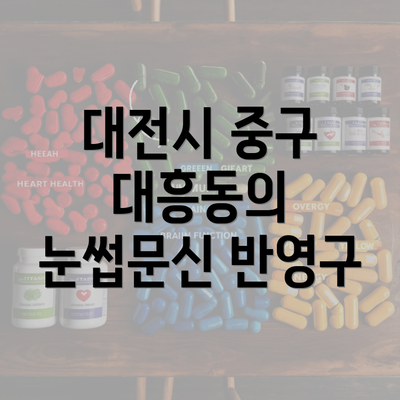 대전시 중구 대흥동의 눈썹문신 반영구