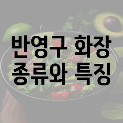 반영구 화장 종류와 특징