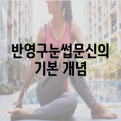 반영구눈썹문신의 기본 개념