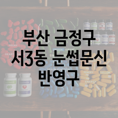 부산 금정구 서3동 눈썹문신 반영구