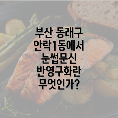 부산 동래구 안락1동에서 눈썹문신 반영구화란 무엇인가?