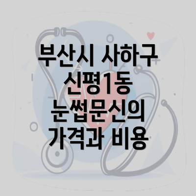 부산시 사하구 신평1동 눈썹문신의 가격과 비용