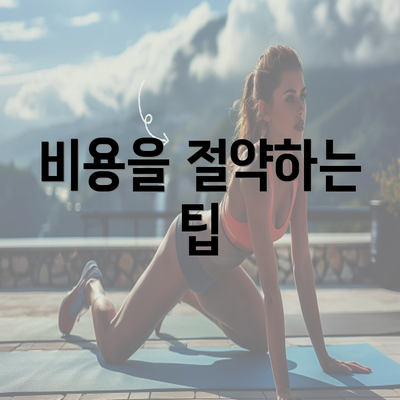 비용을 절약하는 팁