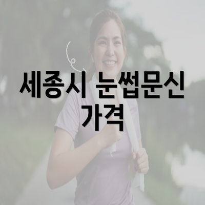 세종시 눈썹문신 가격