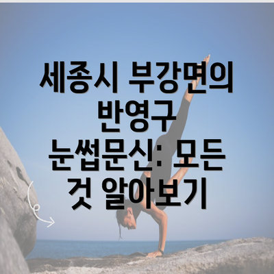 세종시 부강면의 반영구 눈썹문신: 모든 것 알아보기