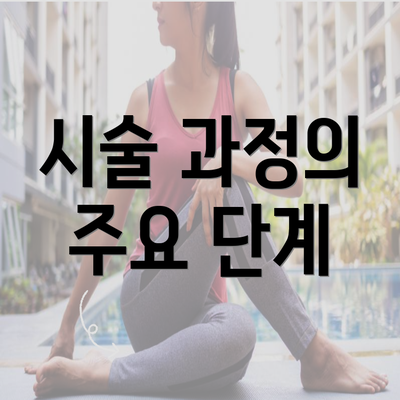 시술 과정의 주요 단계