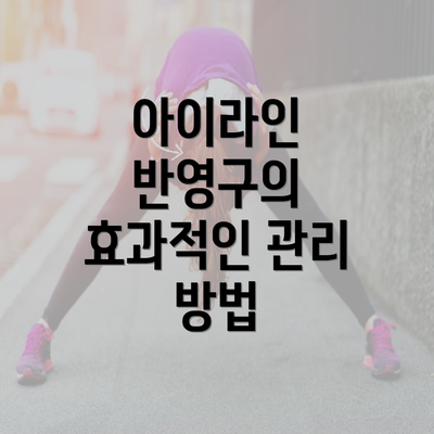 아이라인 반영구의 효과적인 관리 방법