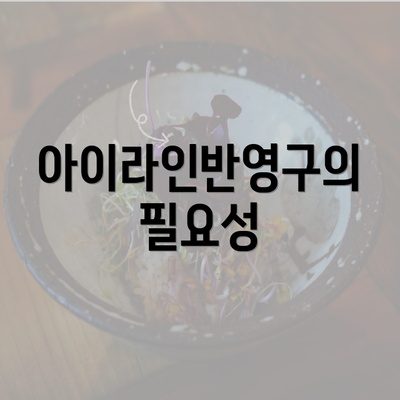 아이라인반영구의 필요성