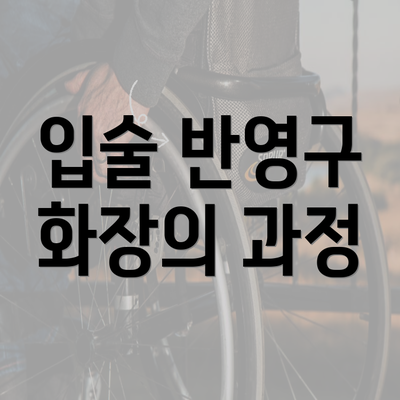 입술 반영구 화장의 과정