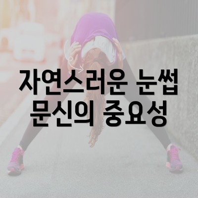 자연스러운 눈썹 문신의 중요성