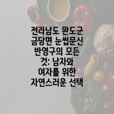 전라남도 완도군 금당면 눈썹문신 반영구의 모든 것: 남자와 여자를 위한 자연스러운 선택