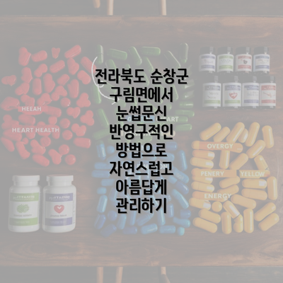 전라북도 순창군 구림면에서 눈썹문신 반영구적인 방법으로 자연스럽고 아름답게 관리하기