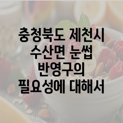 충청북도 제천시 수산면 눈썹 반영구의 필요성에 대해서