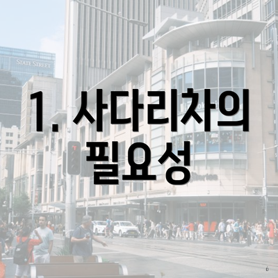 1. 사다리차의 필요성