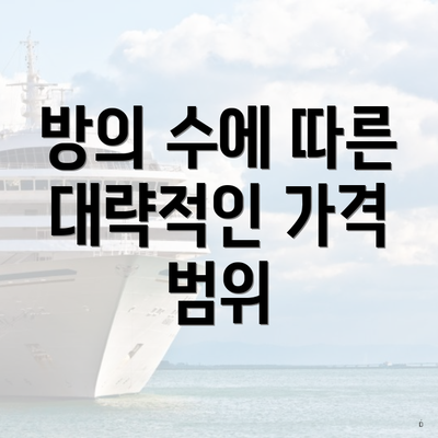 방의 수에 따른 대략적인 가격 범위