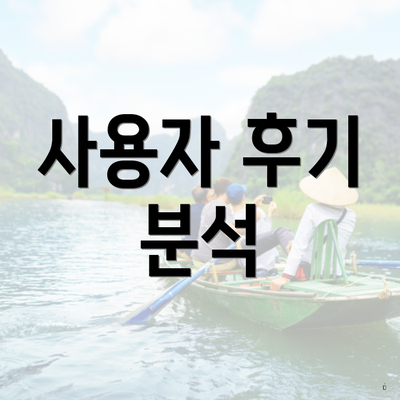 사용자 후기 분석