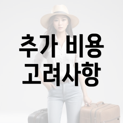 추가 비용 고려사항